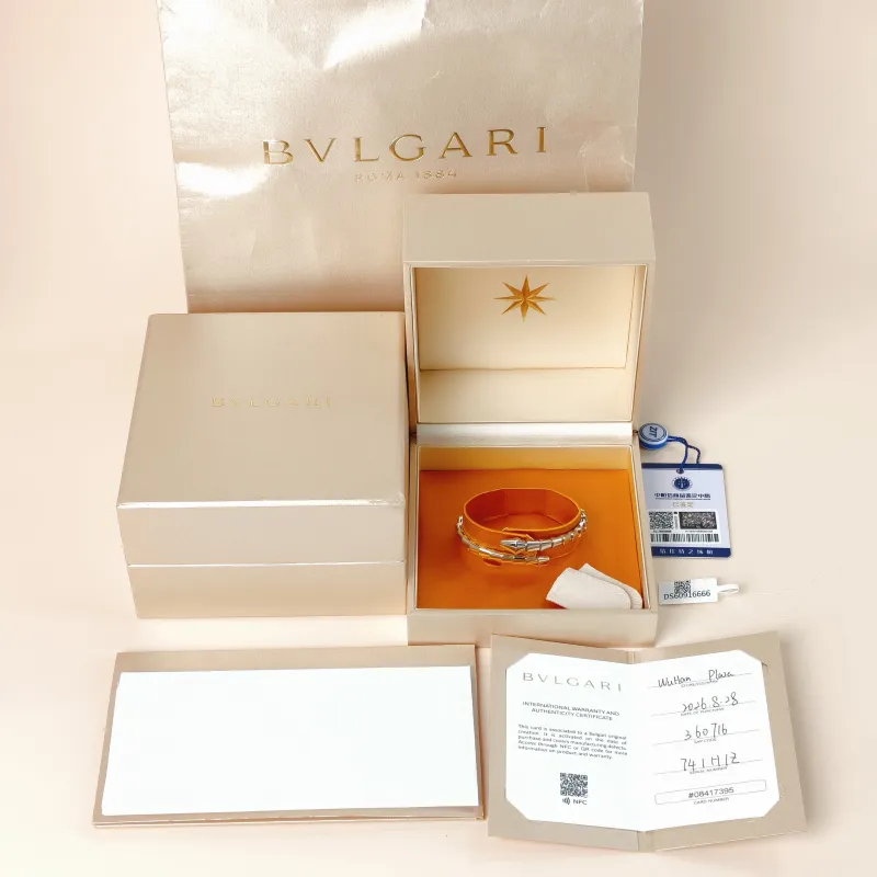 Bvlgari Bangle Serpenti Viper Collection Bangle White Gold 18KW hite Gold One Size 15 — cover view 8 of 9