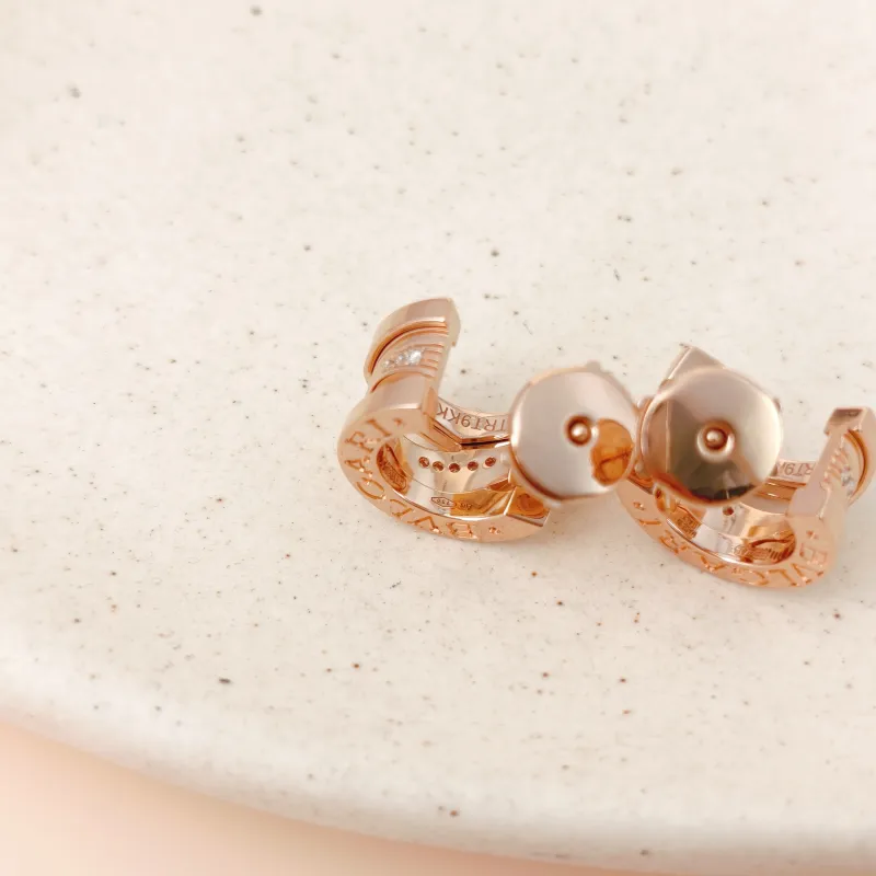 Bvlgari Earrings B.ZERO1Collection Earrings Rose Gold Diamond18KR ose Gold One Size — cover view 6 of 11