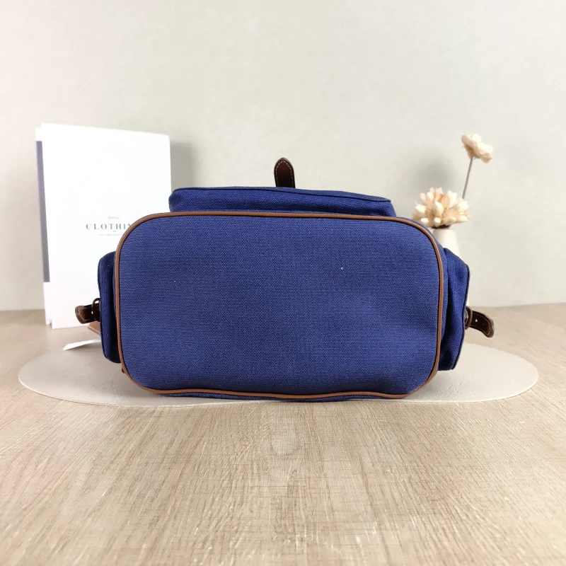 Miumiu Backpack Backpack Blue Canvas Large 25 × 12.5 × 29.5 cm — cover view 3 of 5