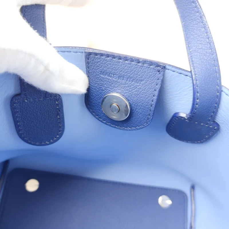 DIOR Top Handle Bag Tote Bag Top Handle Bag Navy Calfskin One Size 21 × 12 × 16 cm — detail view 13 of 13