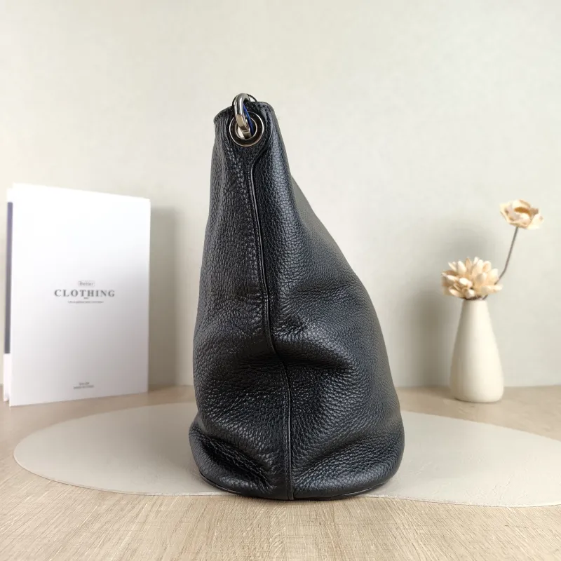 PRADA Shoulder Bag Bucket Bag Black Calfskin One Size 28 × 15 × 27 cm — detail view 3 of 11