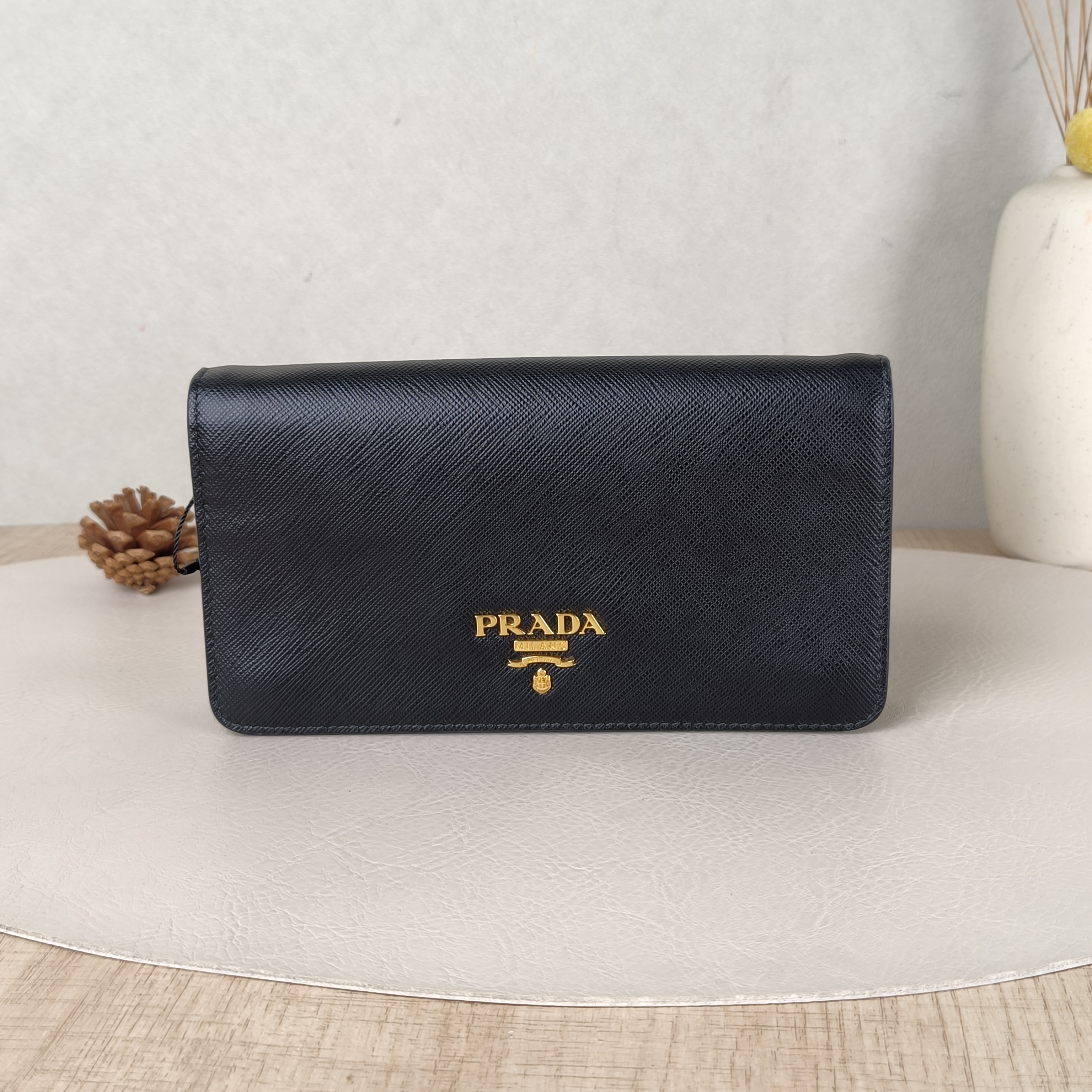PRADA Shoulder Bag Shoulder Bagwoc Black Calfskin One Size18.5 × 3 × 10 cm