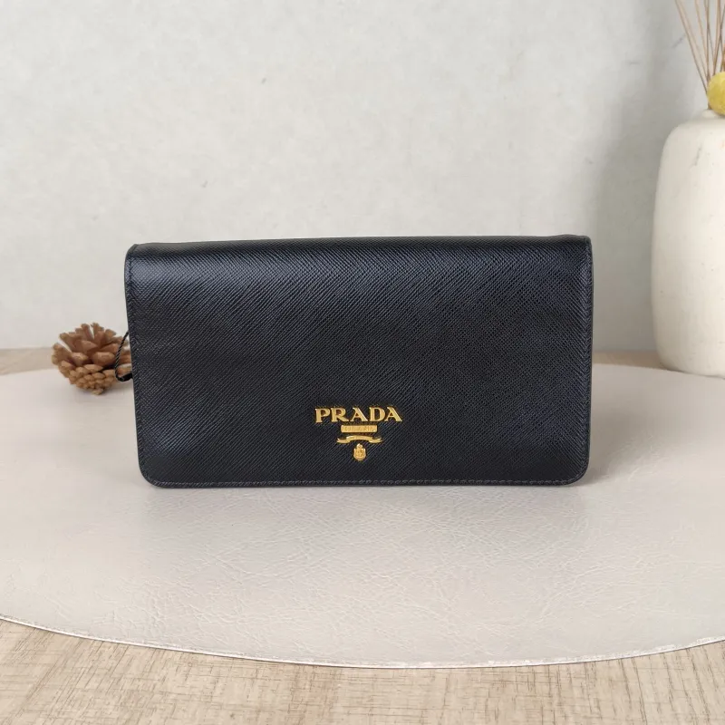 PRADA Shoulder Bag Shoulder Bagwoc Black Calfskin One Size18.5 × 3 × 10 cm