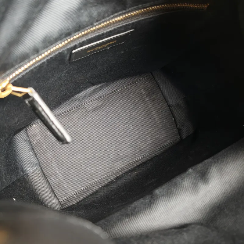 SAINT LAURENT Backpack Joe Backpack Black Lambskin One Size 22 × 15 × 29 cm — detail view 3 of 12