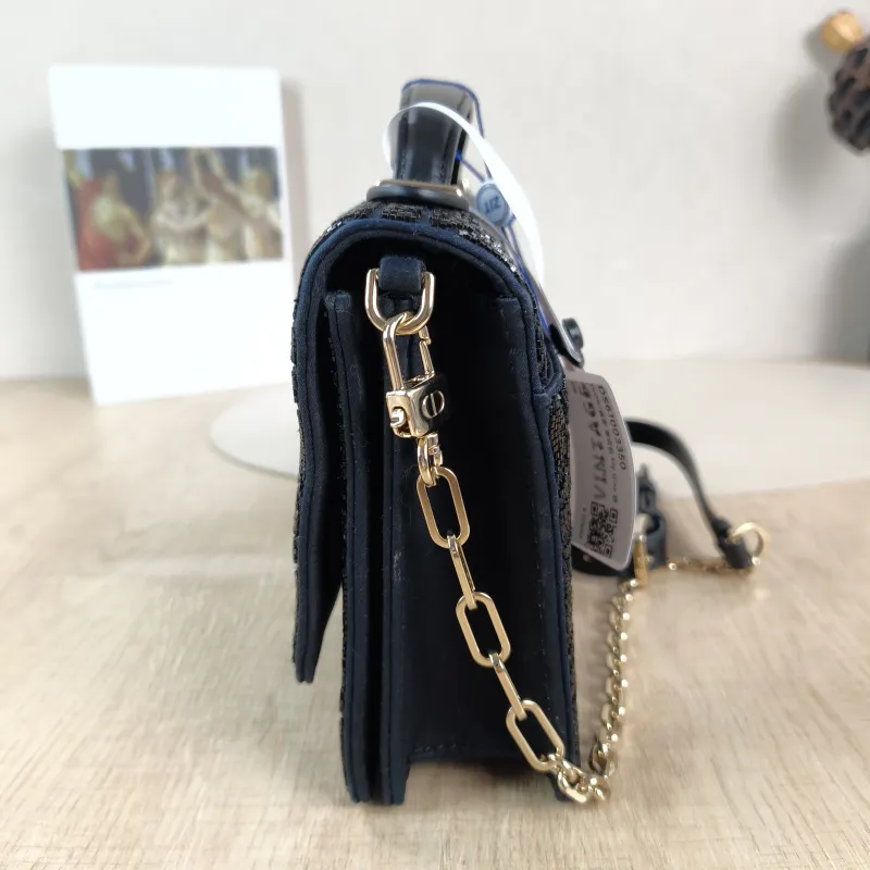 DIOR Shoulder Bag My Chain Bag Black 24 × 6.5 × 15 cm — detail view 8 of 13