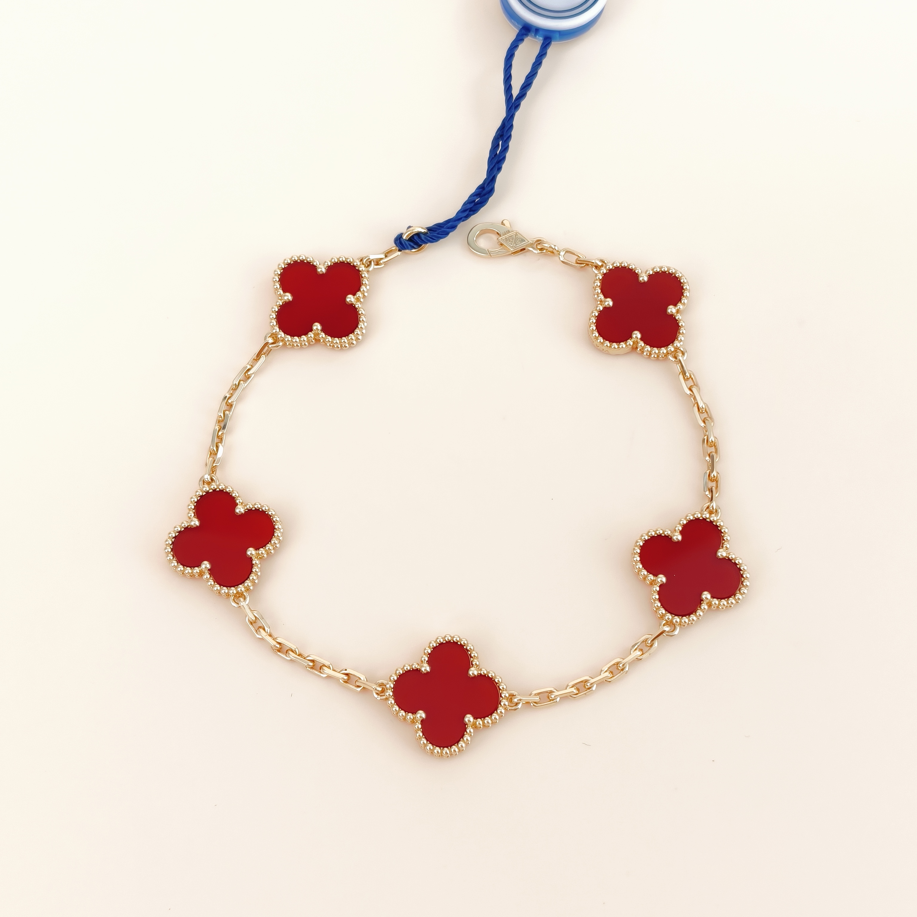 Van Cleef & Arpels Bracelet Alhambra Alhambra Collection Five-Motif Bracelet 18KY ellow Gold Vintage Small1.5 × 1.5 × 19 cm