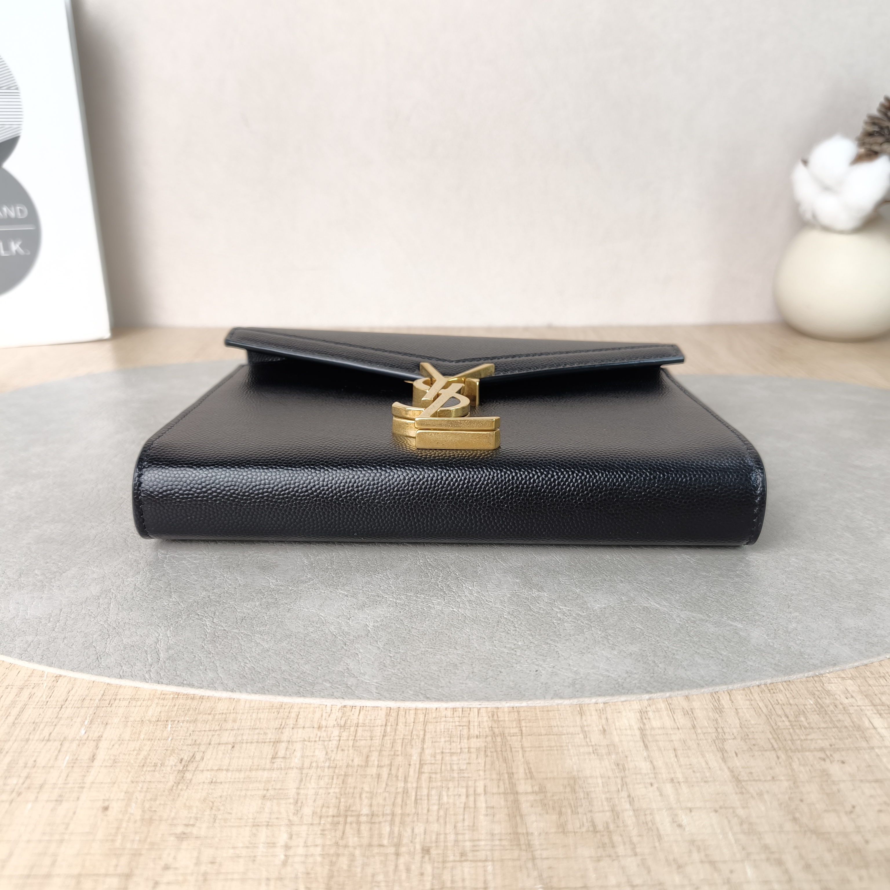 SAINT LAURENT Crossbody Bag Cassandra Black Calfskinmini19 × 3.5 × 15 cm — cover view 3 of 6