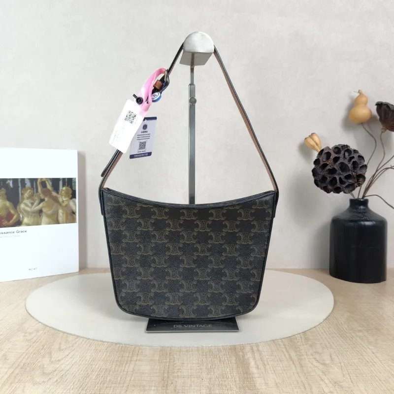 CELINE Shoulder Bag Croque Hobo Monogram PVC Medium18.5 × 2 × 15.5 cm