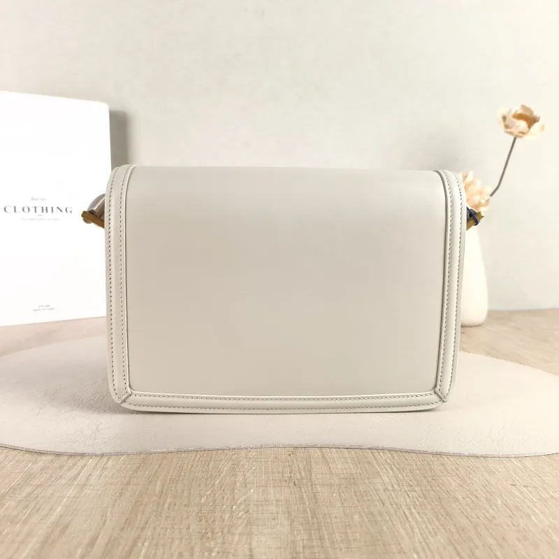 SAINT LAURENT Crossbody Bag Solferino Box Shoulder Bag White Calfskin 23 × 5.5 × 16 cm — cover view 3 of 5