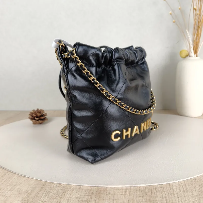 Chanel Shoulder Bag22Bag Black CC alfskinmini20 × 6 × 19 cm — cover view 2 of 5
