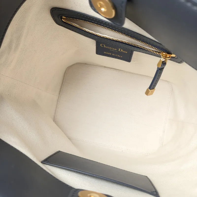 DIOR Shoulder Bag star Bucket Bucket Bag Blue Canvas Small 24 × 15 × 24 cm — detail view 6 of 12