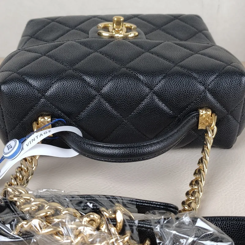 Chanel Crossbody Bag Box Black Calfskin One Size17 × 7 × 14.5 cm — detail view 11 of 12