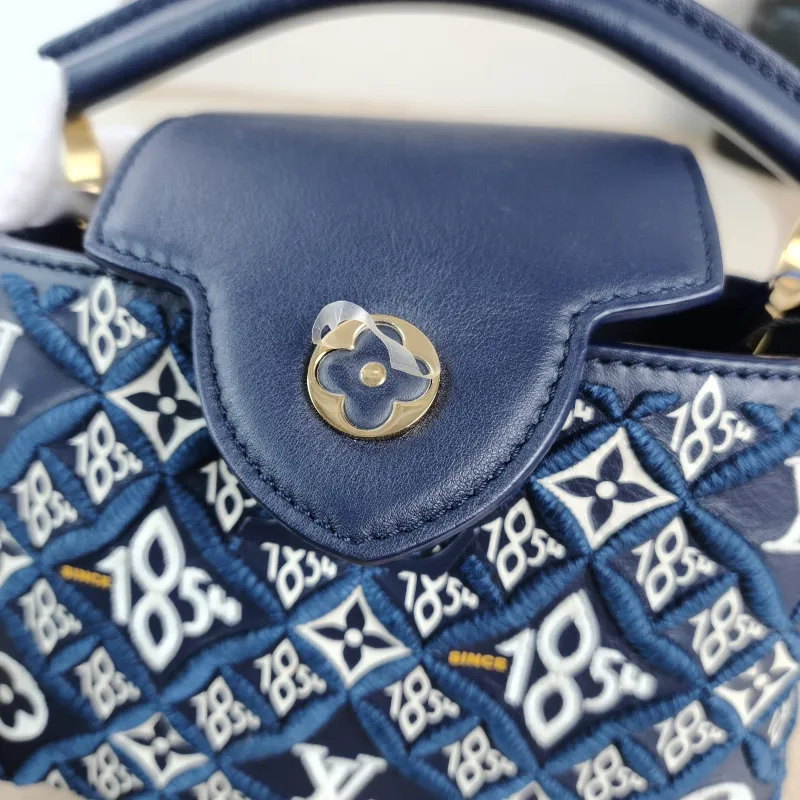 Louis Vuitton Crossbody Bag Capucines 1854 Calfskin Embroidered Mini 21 × 8 × 14 cm — detail view 11 of 12