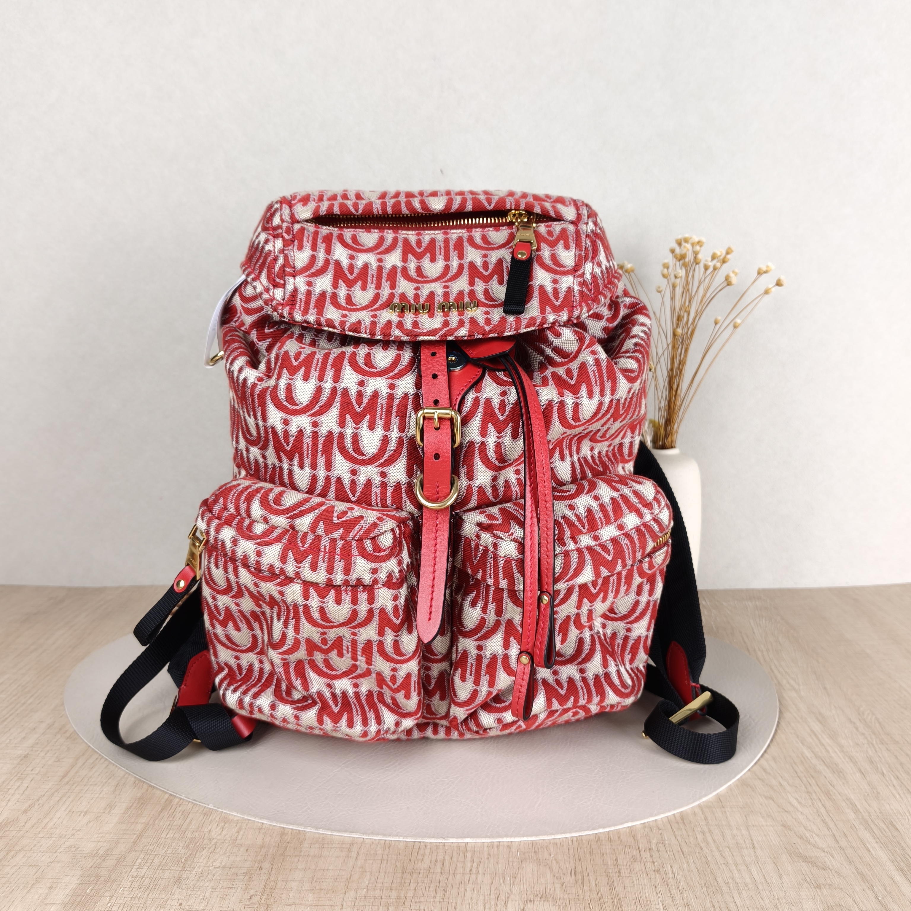 Miumiu Backpack Backpack White One Size26 × 11 × 33 cm