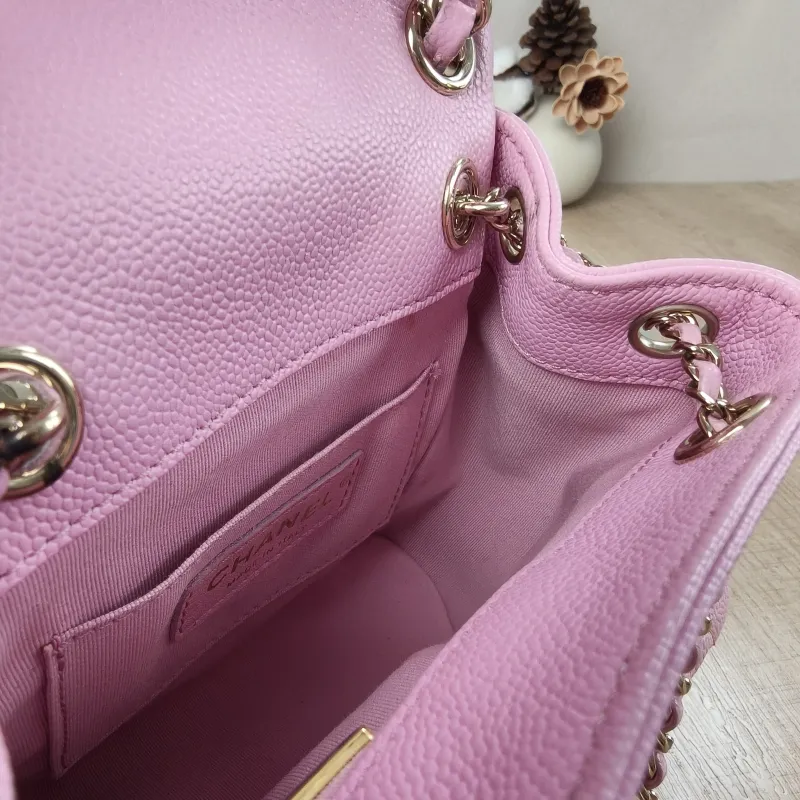 Chanel Backpack Duma Pink Calfskin Small16.5 × 10 × 17.5 cm — detail view 9 of 14