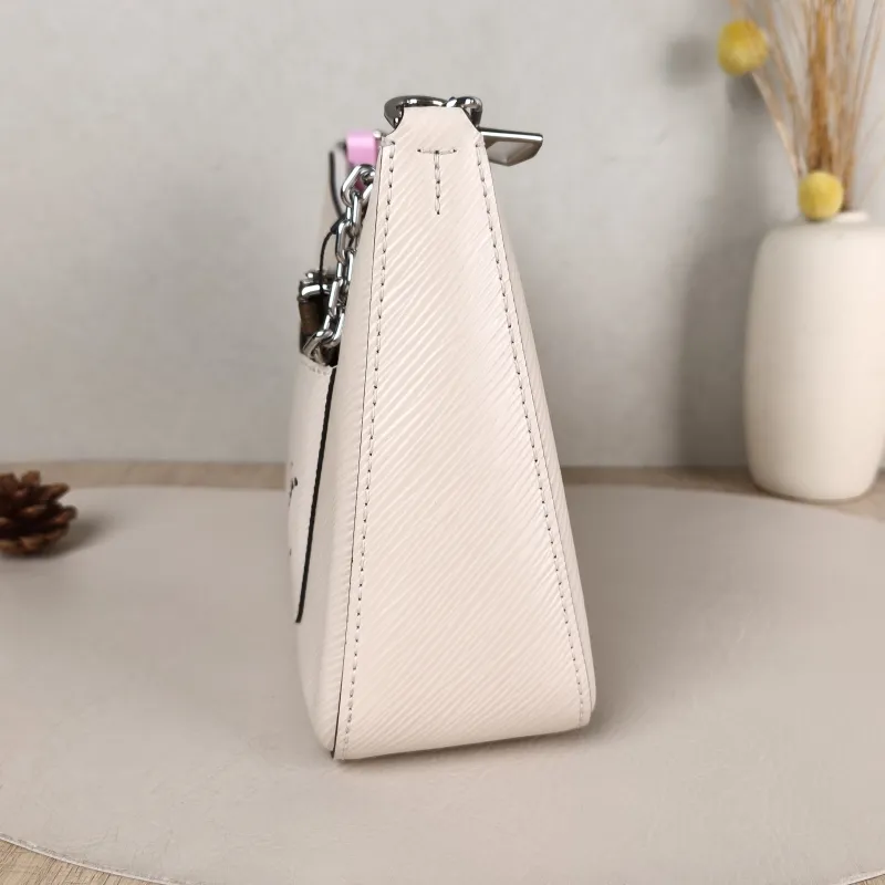 Louis Vuitton Crossbody Bag MARELLE White Epi Embossed Calfskin Small 25 × 8 × 15 cm — detail view 16 of 16