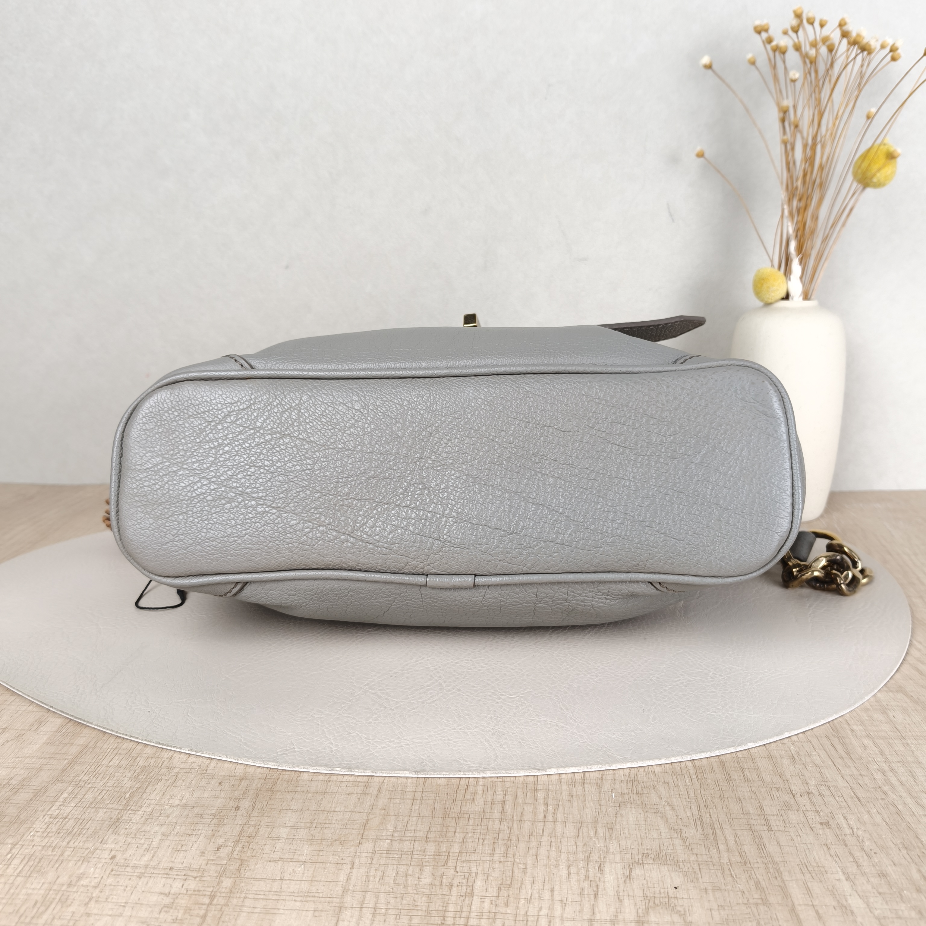 BURBERRY Shoulder Bag Grey Calfskin One Size29 × 9 × 19 cm — cover view 5 of 5