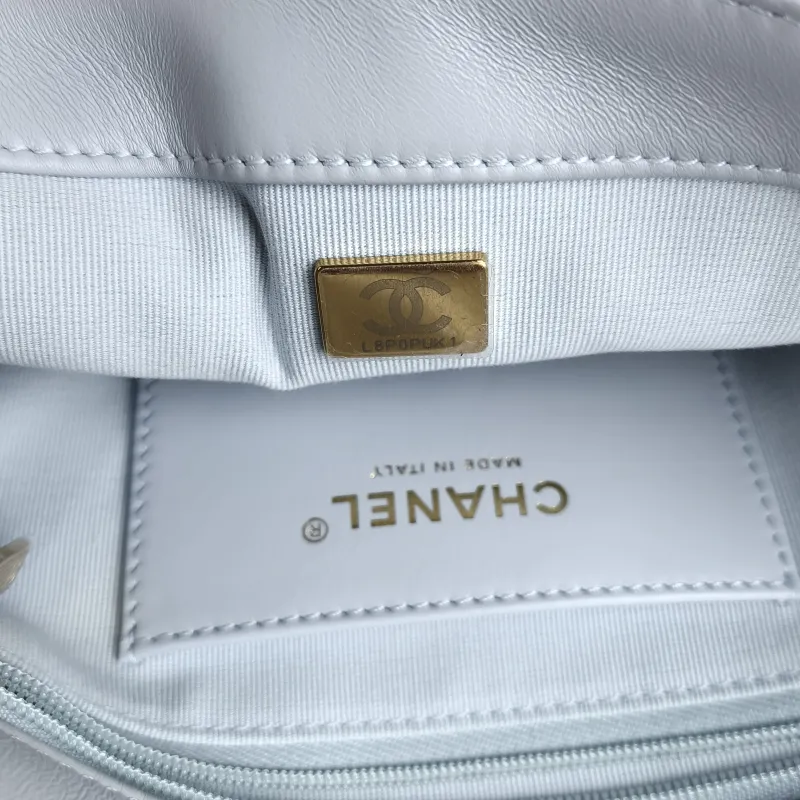 Chanel Crossbody Bag cf Collection Crossbody Bag Blue Lambskin 24.5 × 8 × 16 cm — detail view 6 of 13