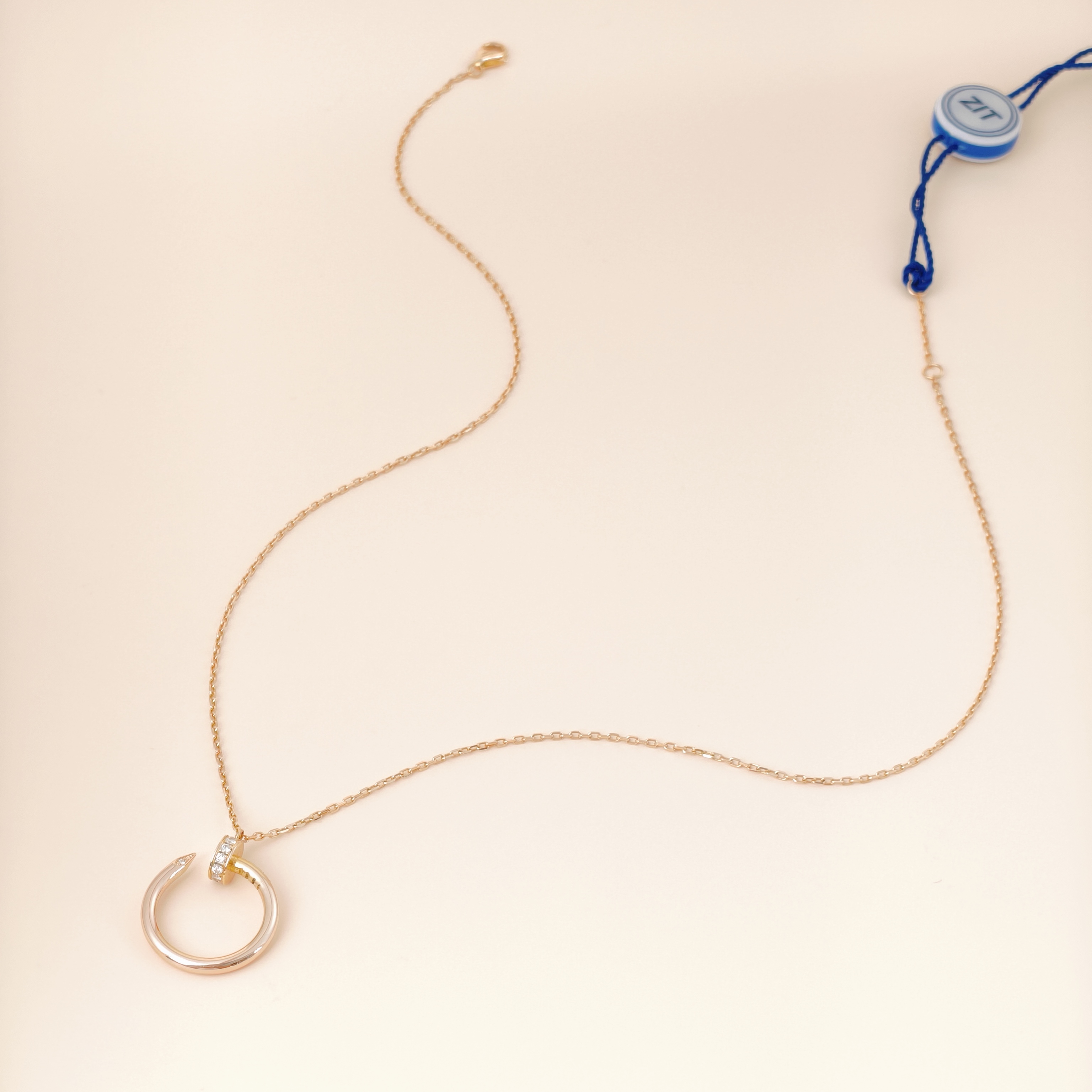 CARTIER Necklace Juste un Clou Necklace Rose Gold Diamond18KR ose Gold One Size42cm — cover view 10 of 11