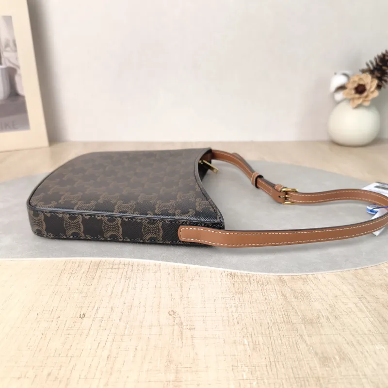 CELINE Shoulder Bag Croque Hobo Monogram PVC Medium 18.5 × 2 × 15.5 cm — detail view 6 of 11