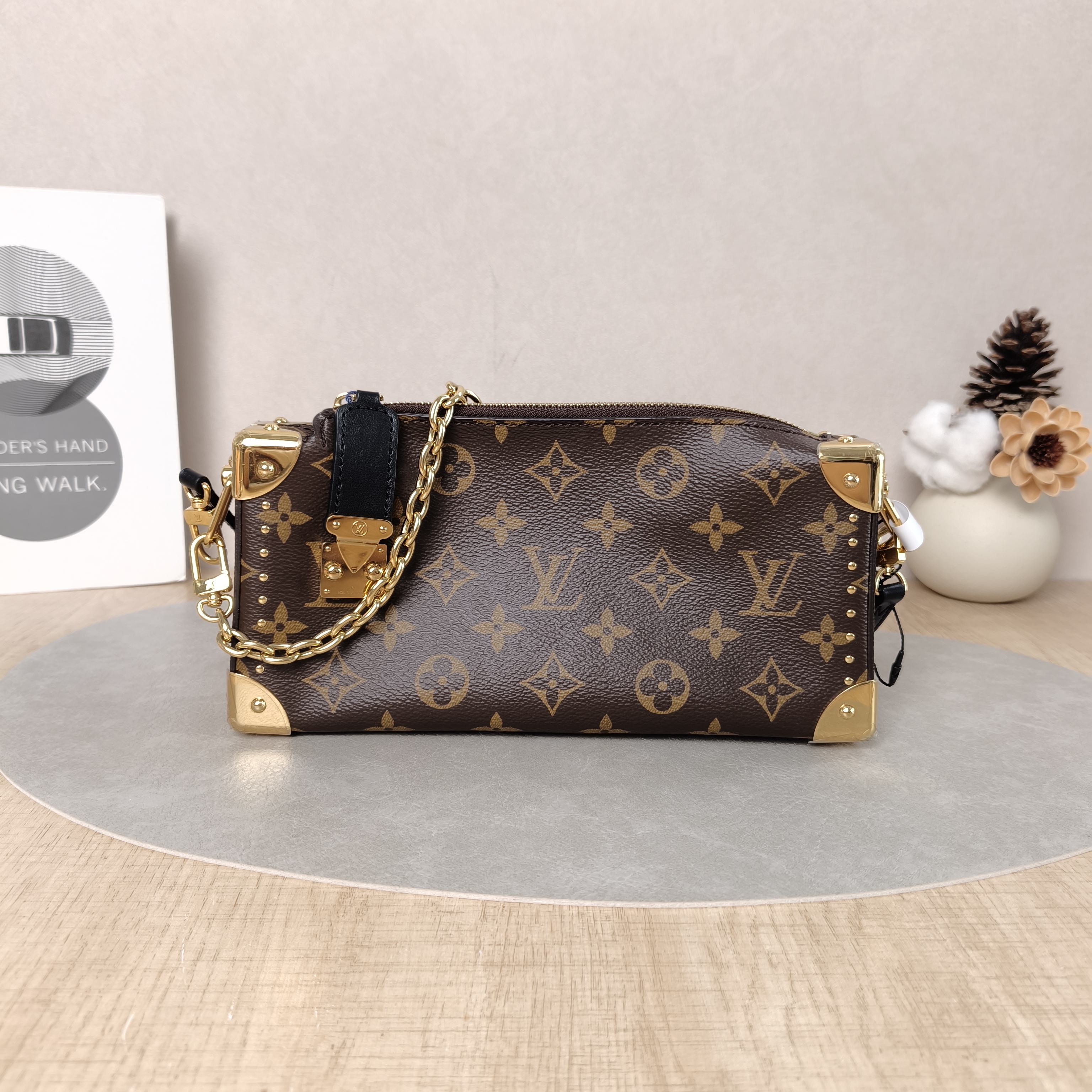 Louis Vuitton Crossbody Bag Slim Trunk Box Monogram PVC Medium23 × 4 × 12 cm