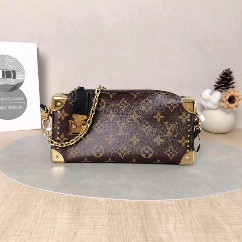 Louis Vuitton Crossbody Bag Slim Trunk Box Monogram PVC Medium23 × 4 × 12 cm