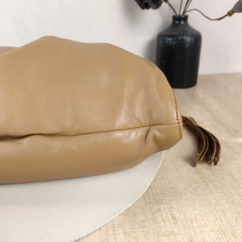 Miumiu Shoulder Bag Joie Shoulder Bag Caramel Lambskin One Size 52 × 10 × 23 cm — detail view 6 of 10