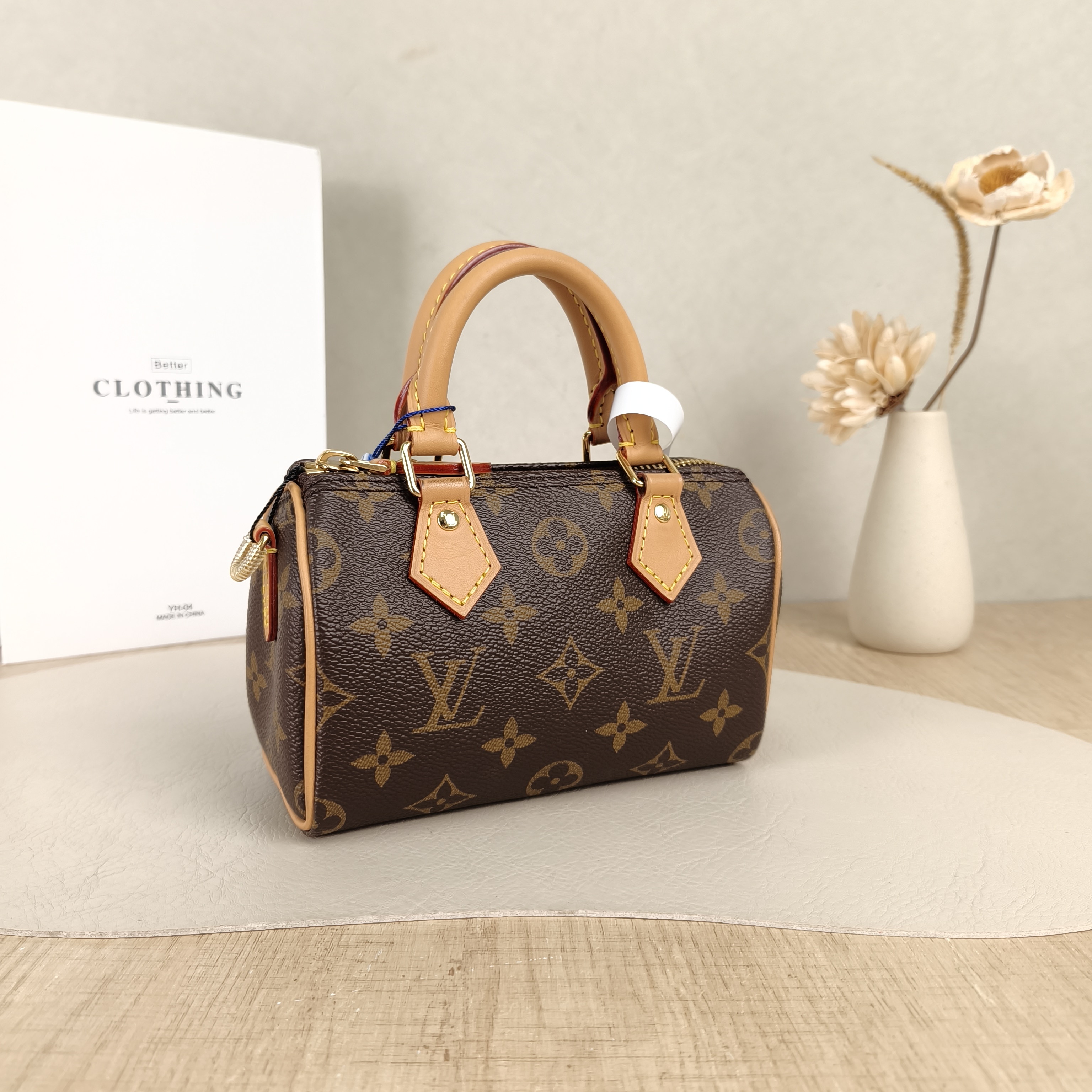 Louis Vuitton Crossbody Bag Speedy Nano Shoulder Strap PV Cnano16 × 7.5 × 10 cm — cover view 4 of 6