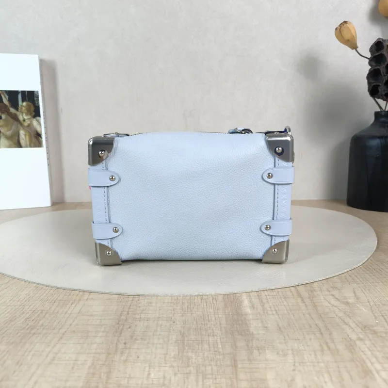Louis Vuitton Crossbody Bag Side Trunk Box Blue Calfskin Small18 × 8 × 12.5 cm — cover view 5 of 5