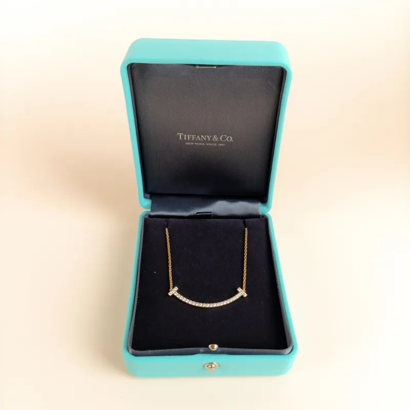 Tiffany&Co. Necklace TC ollection Smile Necklace Yellow Gold 18KY ellow Gold Diamond One Size 46cm — cover view 5 of 8