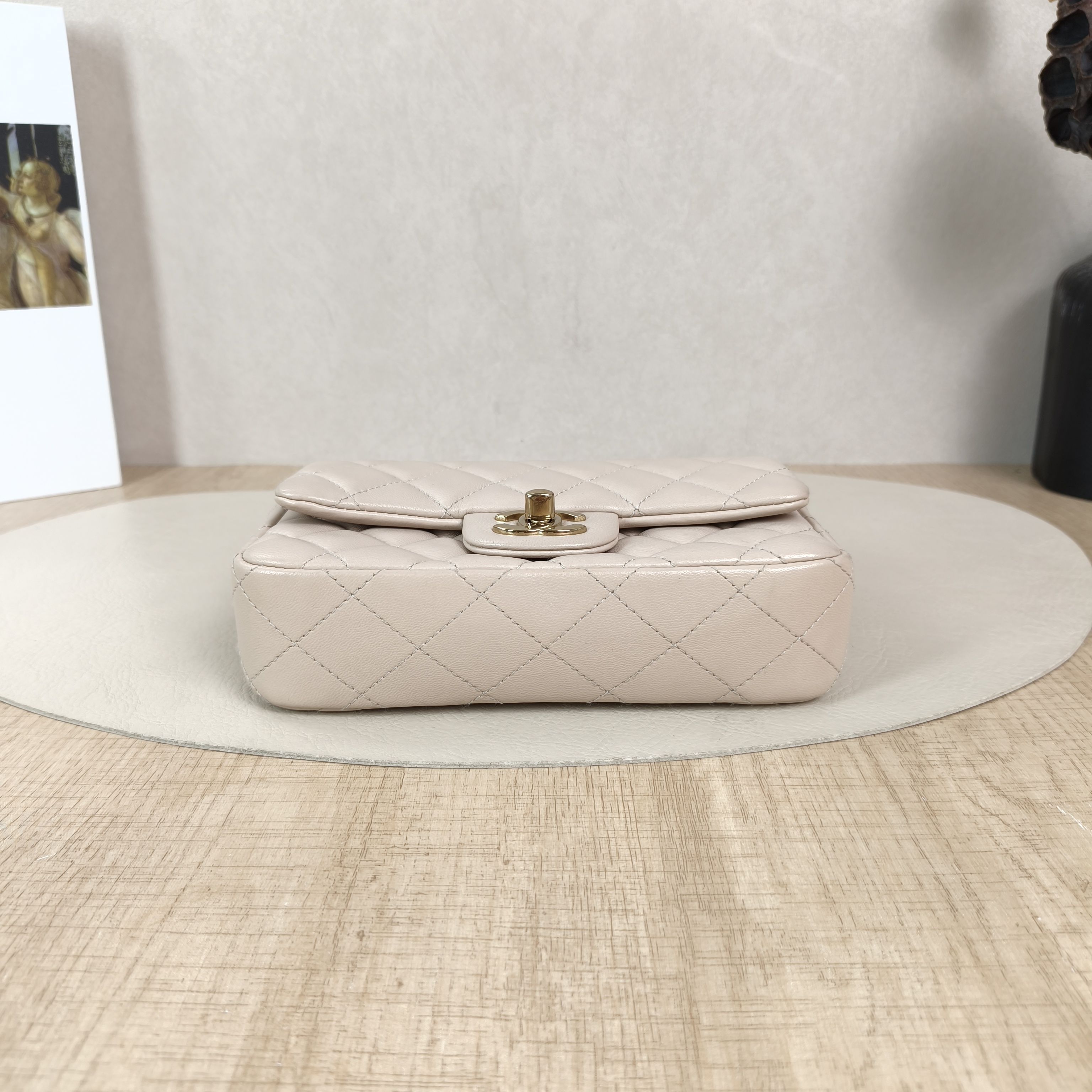 Chanel Crossbody Bag Classic Flap Large Mini CF Mini Collection Crossbody Bag Pink Lambskinmini18 × 5 × 12 cm — cover view 5 of 5