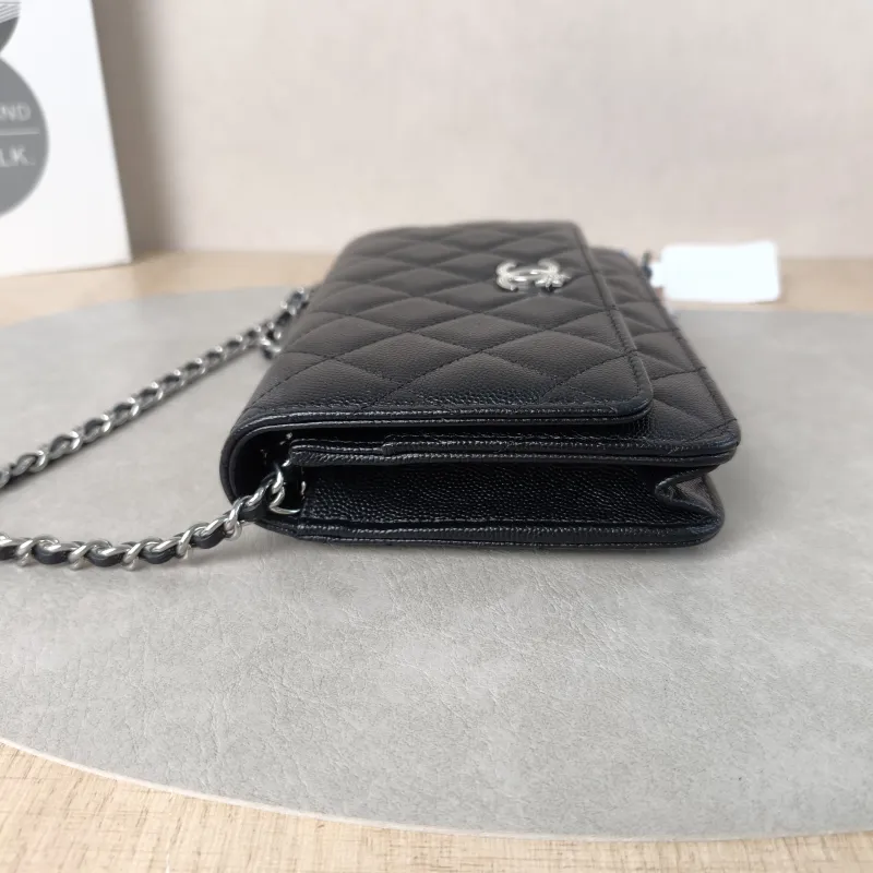 Chanel Crossbody Bag CF WOCWOC Bag Black Calfskin One Size19.2 × 3.5 × 12.3 cm — detail view 12 of 12