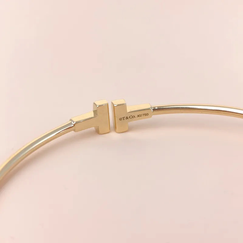 Tiffany&Co. Bangle T Collection T Yellow Gold Yellow Gold 18KY ellow Gold One Size17.1cm โ cover view 2 of 7