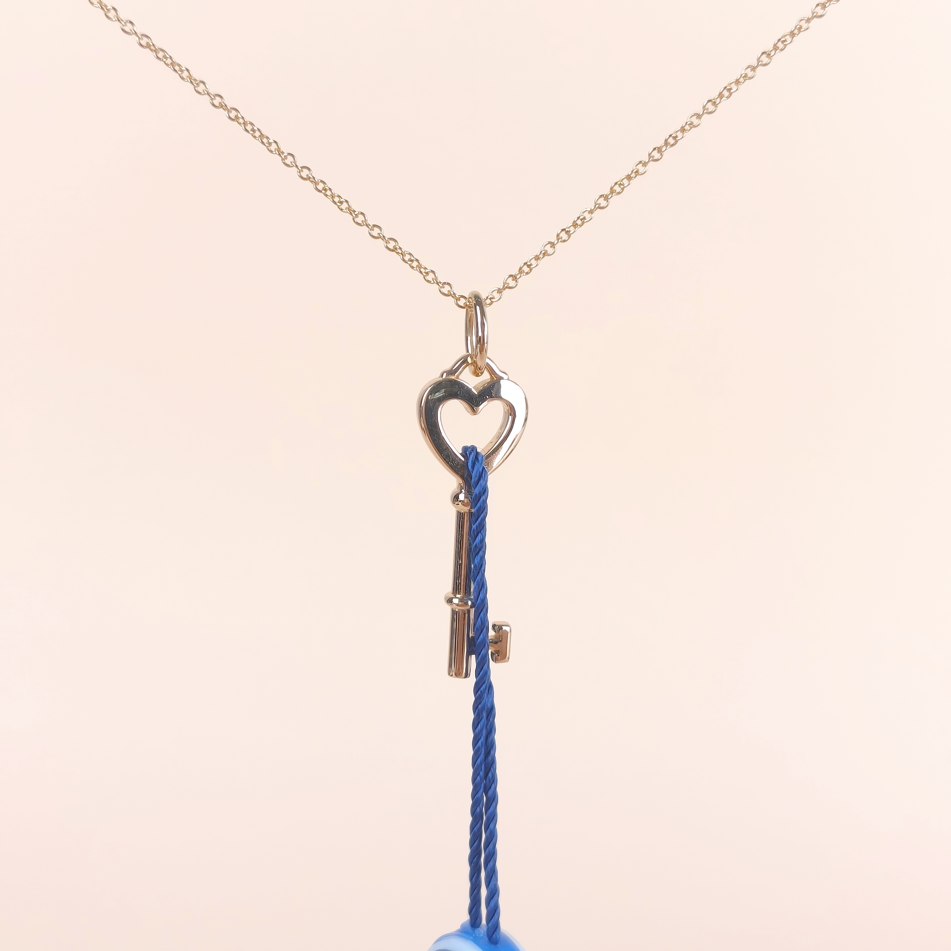 Tiffany&Co. Pendant Keys Collection Necklace Gold18k One Size43cm