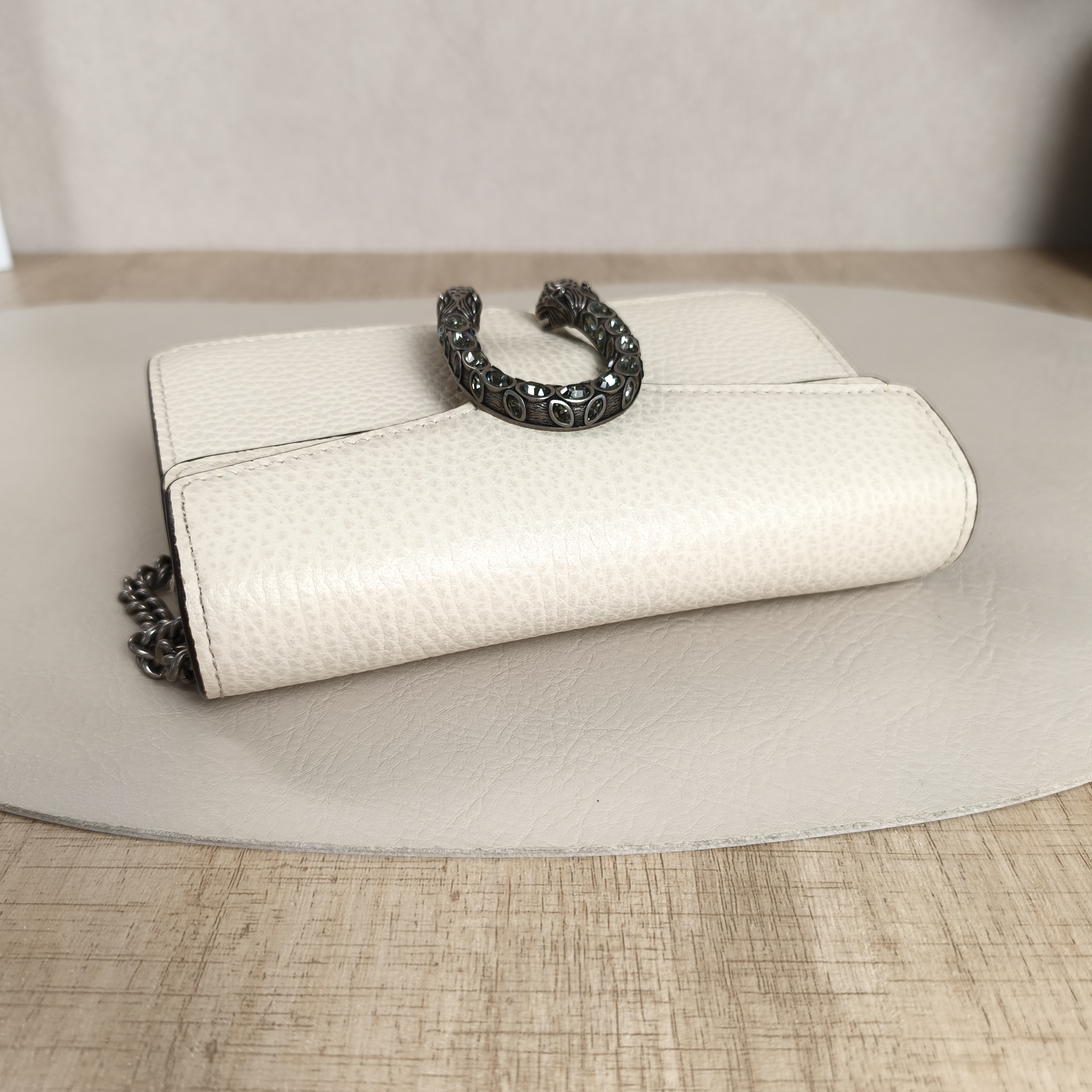 GUCCI Crossbody Bag Dionysus White Calfskinmini16.5 × 4.5 × 10 cm — cover view 3 of 11
