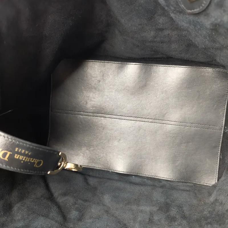 DIOR Top Handle Bag TOUJOURS Black Calfskin Medium28.5 × 17 × 21.5 cm — detail view 13 of 13