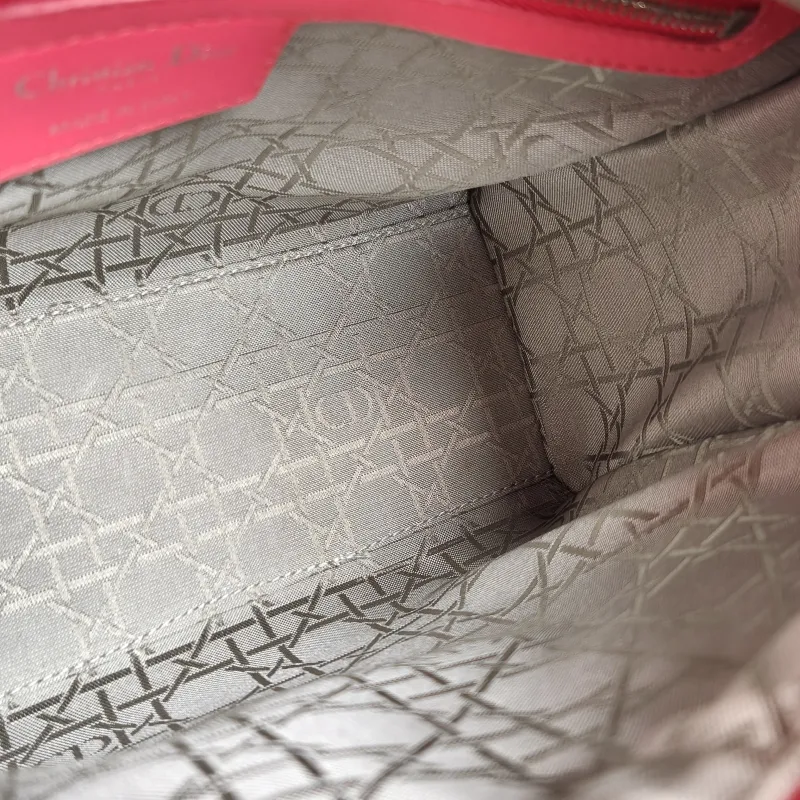 DIOR Top Handle Bag Lady Lady Dior Bag Pink Lambskin24 × 12 × 21 cm — detail view 10 of 25