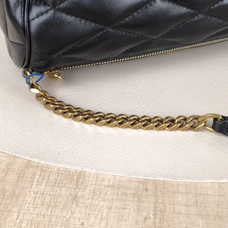 SAINT LAURENT Shoulder Bag Sade Black Lambskin Small24 × 12 × 12 cm — detail view 3 of 11