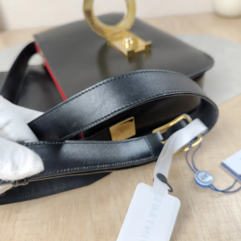 CELINE Crossbody Bag Crossbody Bag Black Calfskin One Size24 × 5 × 18 cm — detail view 11 of 20