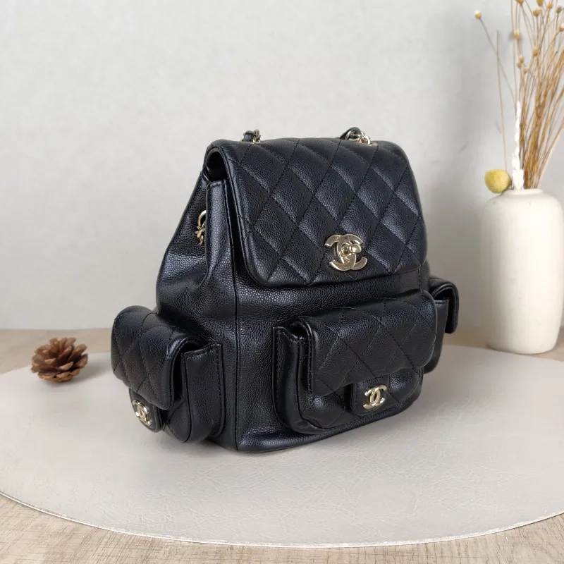 Chanel Backpackduma Black Calfskin Small18 × 9.5 × 19 cm — cover view 3 of 5