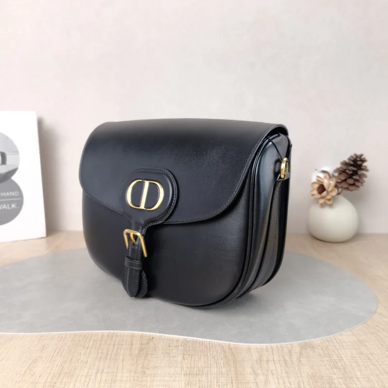 DIOR Crossbody Bag Bobby Black Calfskin Large 27 × 8 × 19.5 cm — cover view 2 of 5
