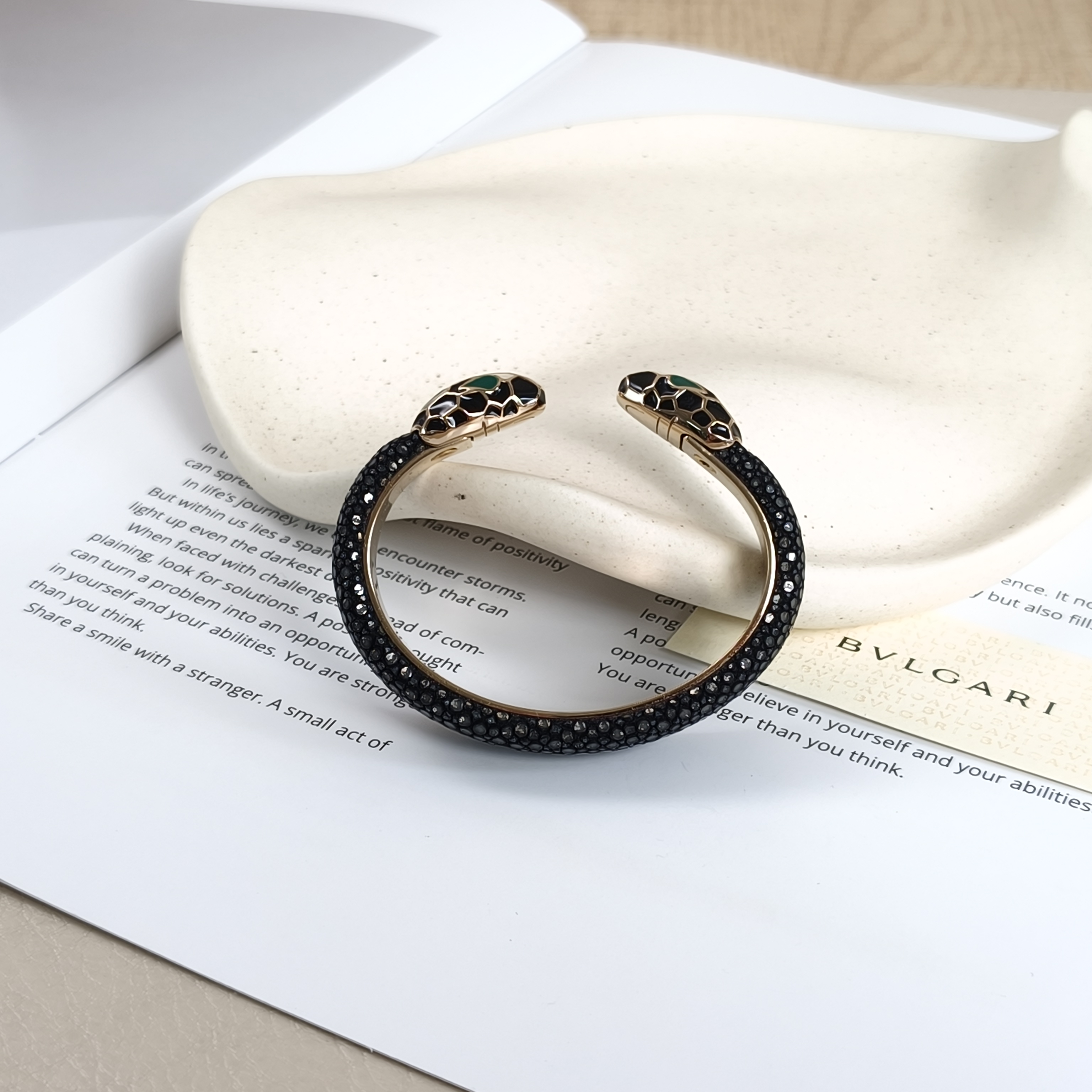 Bvlgari Bangle Serpenti Forever Collection Bangle Grey Pearl 15cm One Size — cover view 4 of 8