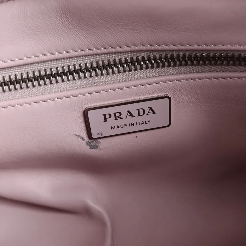 PRADA Crossbody Bag Camera Bag Pink Lambskin One Size 23 × 7 × 10 cm — detail view 2 of 13