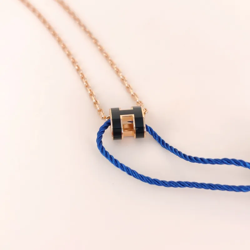 Hermès Necklace Pop HN ecklace Black Mini 39cm — cover view 7 of 8