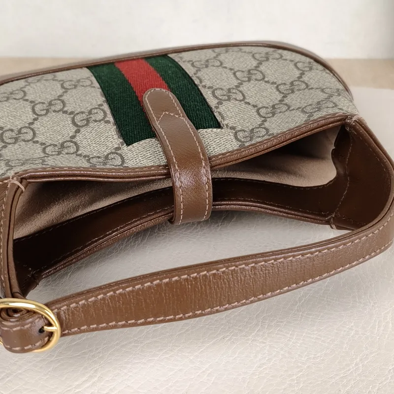 GUCCI Shoulder Bag Jackie 1961Collection Monogram PVC Mini 19 × 3 × 13 cm — detail view 4 of 11