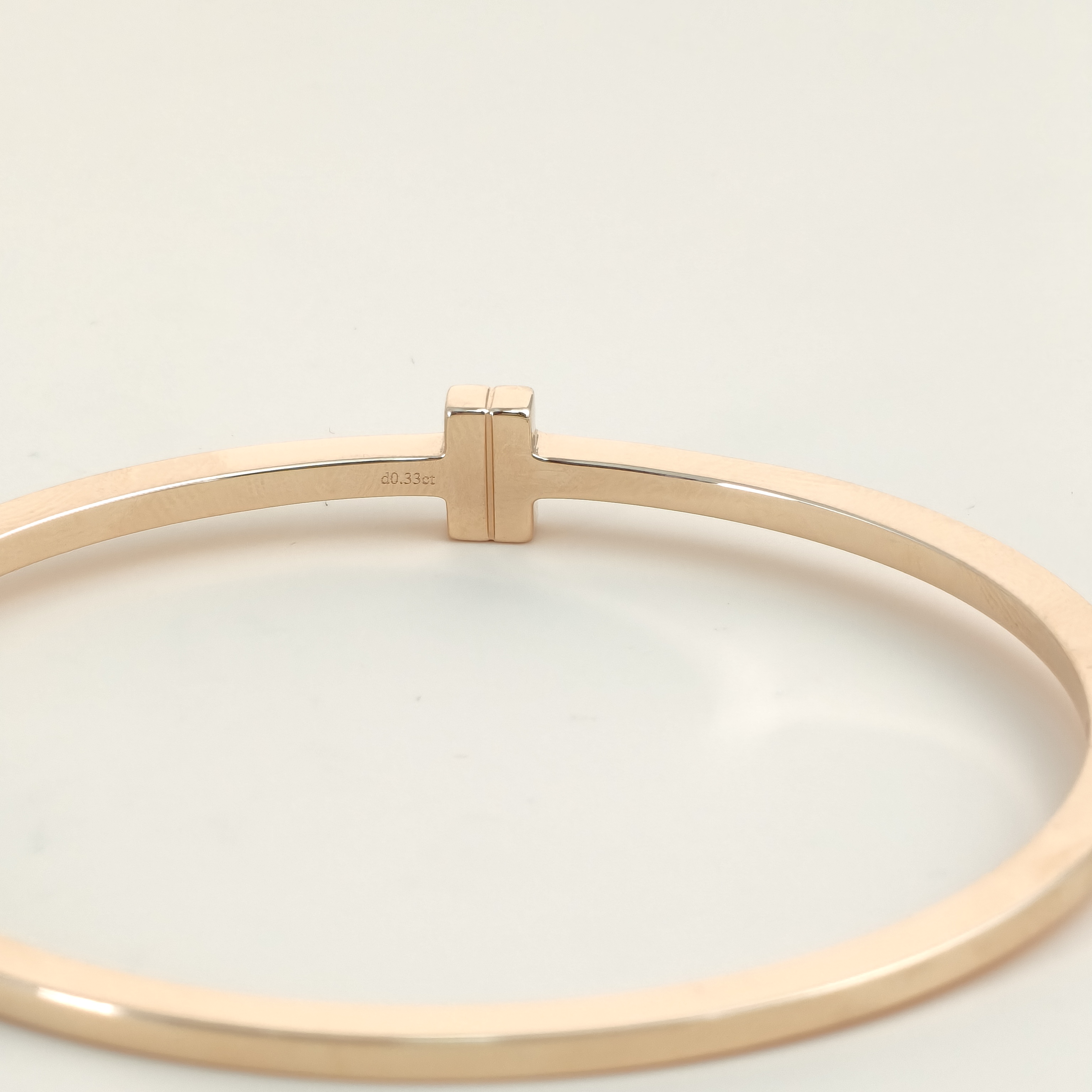 Tiffany&Co. Bangle T Collection Bangle Rose Gold Diamond18KR ose Gold One Size16.5cm — cover view 8 of 8