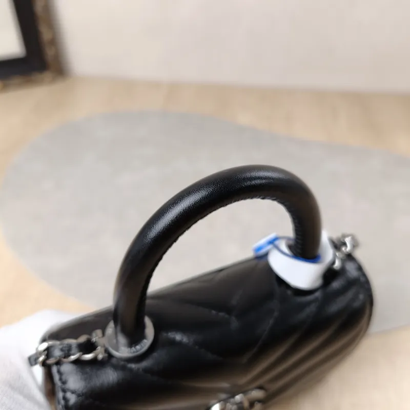 Chanel Crossbody Bag Coco Handle​Black V Calfskin Mini14.5 × 5.5 × 11.5 cm — detail view 8 of 18