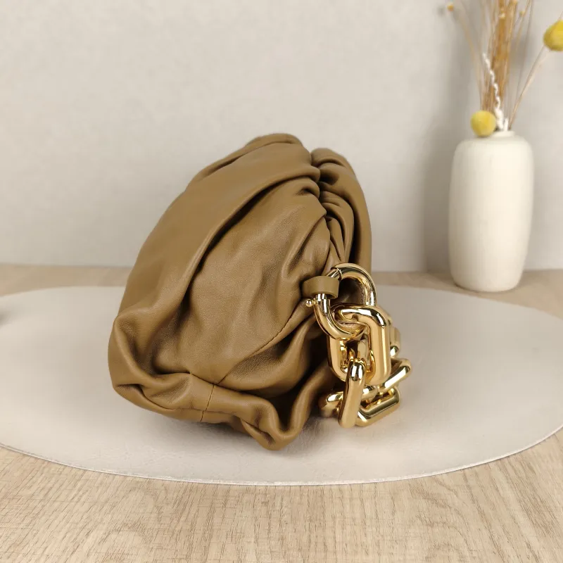 Bottega Veneta Shoulder Bag The Chain Pouch Brown Calfskin One Size31 × 12 × 16 cm — cover view 9 of 9