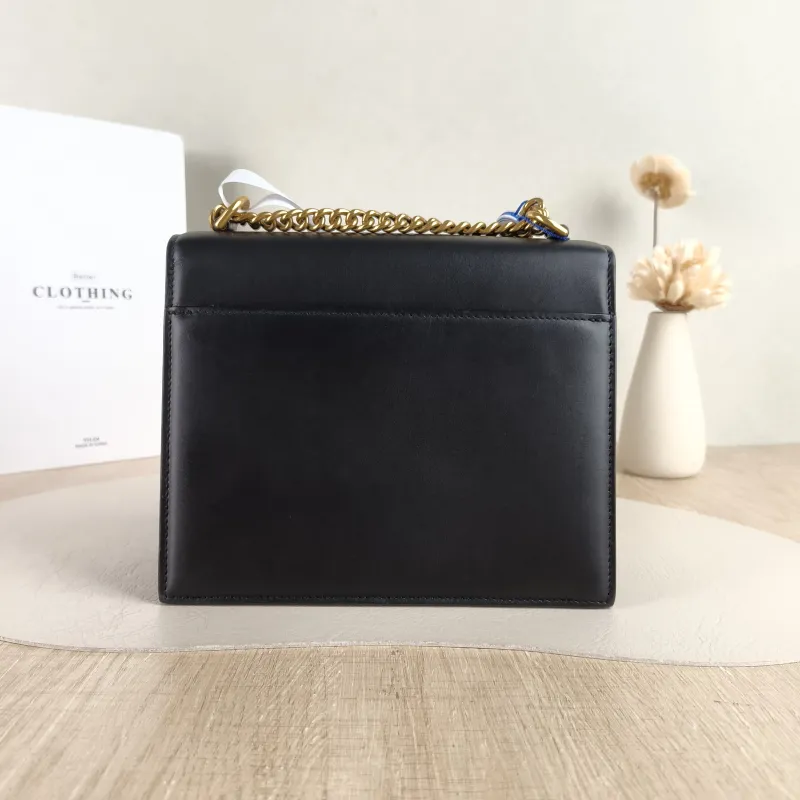 BALENCIAGA Crossbody Bag Crossbody Bag Black Calfskin 19.5 × 8 × 16 cm — cover view 3 of 5