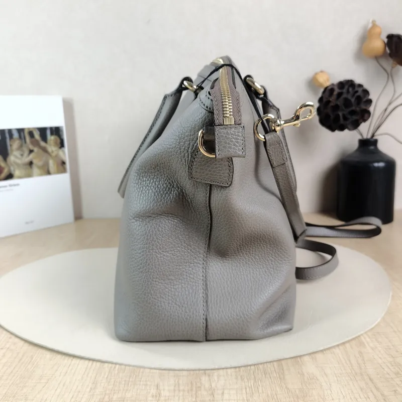 GUCCI Shoulder Bag Tote Bag Grey Calfskin One Size36 × 16 × 28 cm — detail view 1 of 12